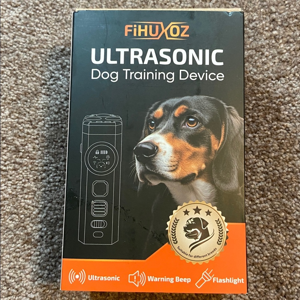 New Ultrasonic Dog Training Compact Tool with Carrying Strap Anti Barking Light